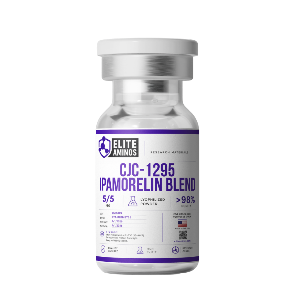 CJC1295 Ipamorelin Blend lyophilized research peptide vial – Elite Aminos